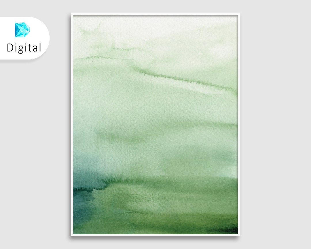 Printable Wall Art Olive Green Wall Art Green Abstract Etsy