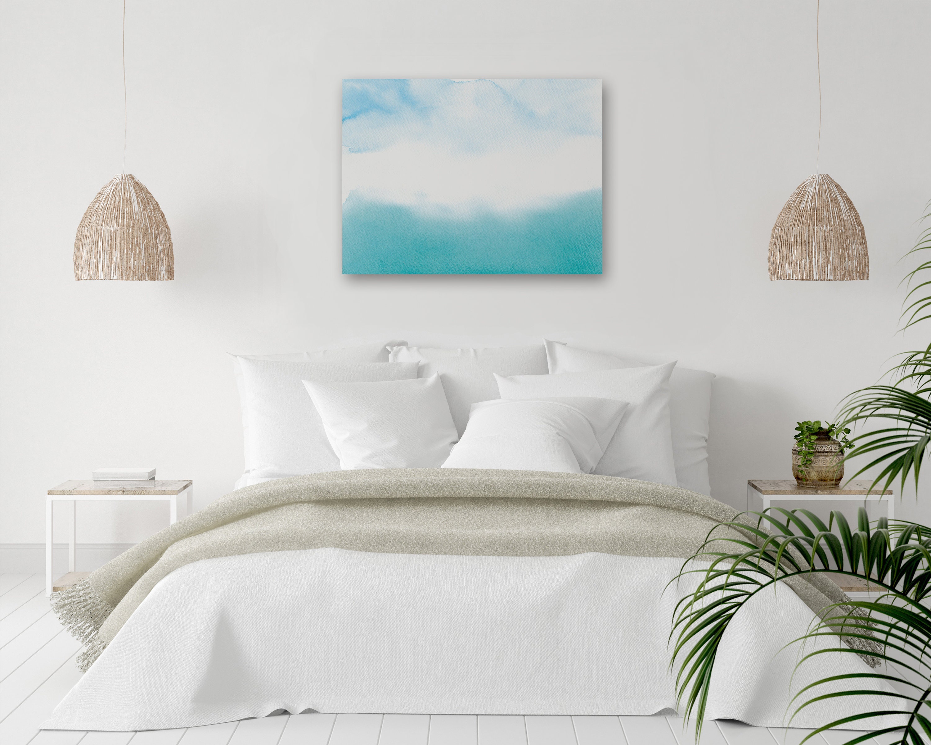 Horizontal Ocean Art Printable Wall Art Relaxing Bedroom