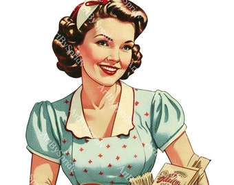 Casalinghe retrò vintage/Casalinga PNG Clipart,Design clip art
