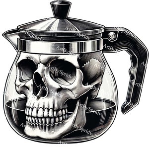 Gothic Skull Coffee Maker - Etsy