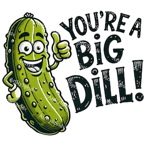 Pickle Cartoon PNG Clipart - Sie sind ein großer Dill-Transparent Clip Art für DIY Craft Project, T-Shirt, Becher Sublimation Designs für Pickle-Liebhaber
