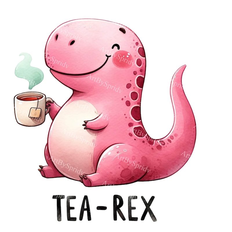 Tea Rex - Etsy