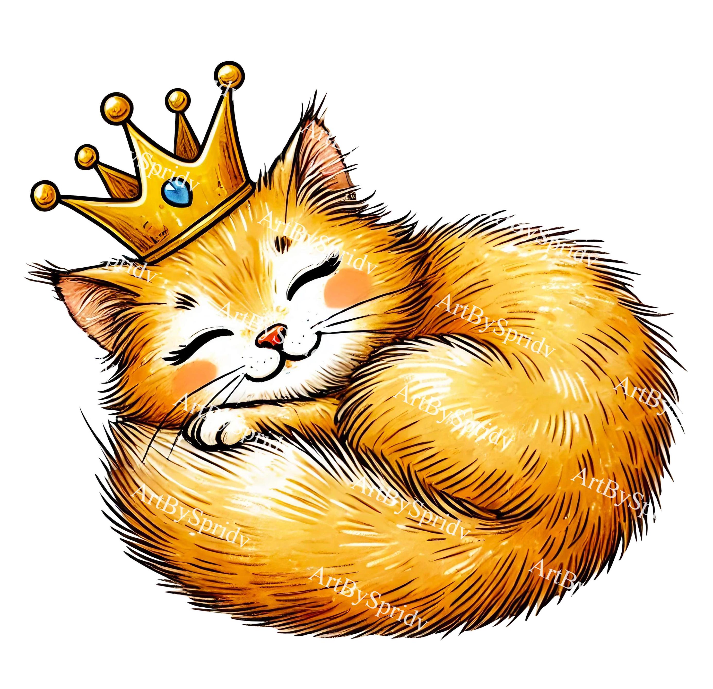 ファンタジー 猫と王国のゴールド♥イラストポスターa4額付き発送♥レア♥ il_fullxfull.6730826204_8wu4.jpg