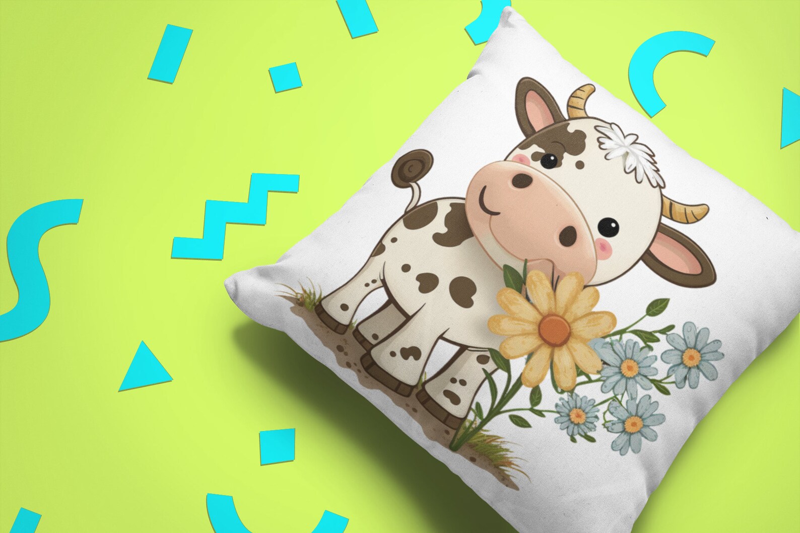 Cute Floral Cow PNG Transparent Farm Flower Animal Clipart - Etsy