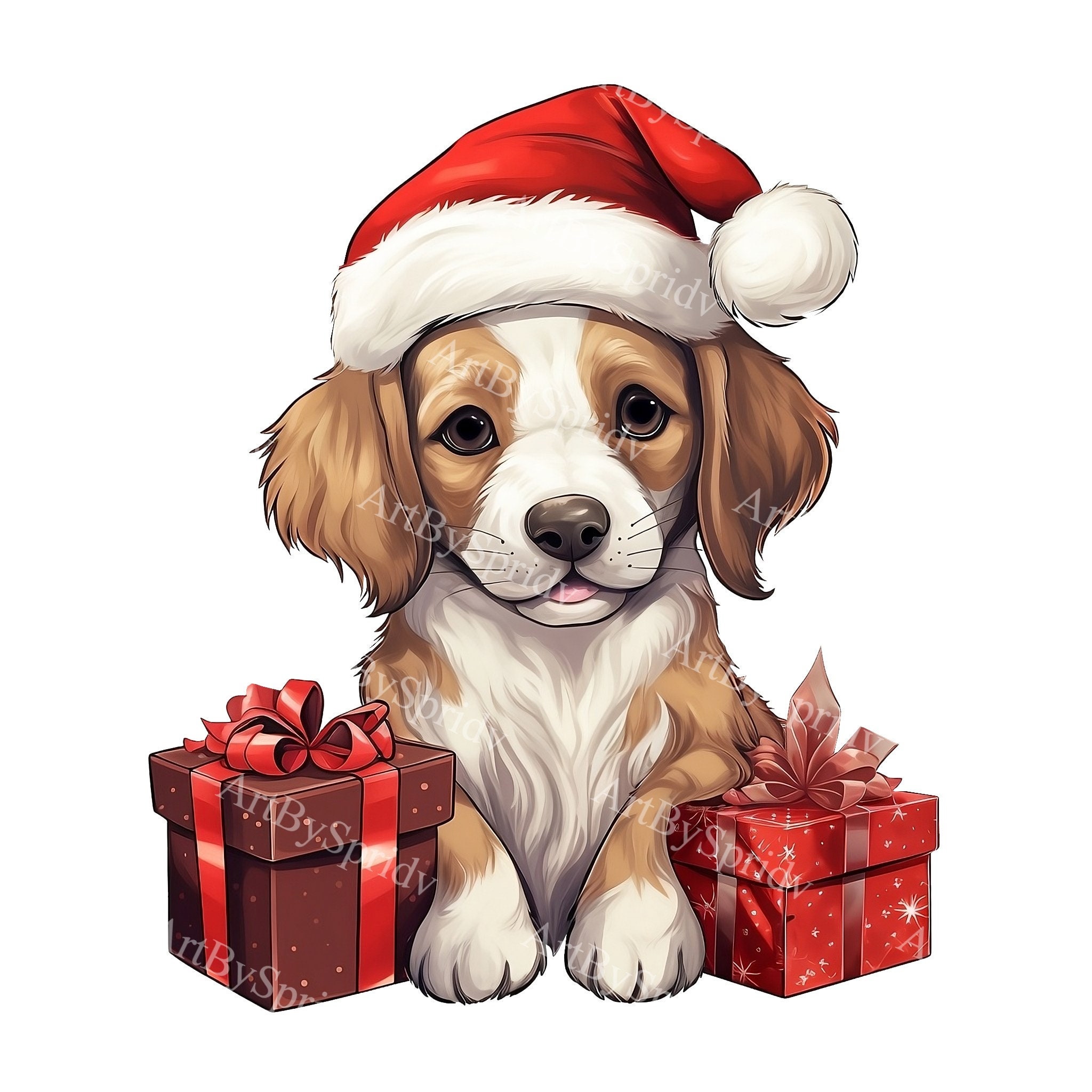 Cute Santa Puppy Dog In A Paw For Dog Mom Christmas Gift T-Shirt Cute Santa Puppy Dog In A Paw For Dog Mom Christmas Gift T-Shirt