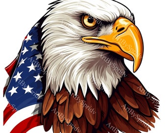 Adesivo Sticker Vinile Aquila USA Bandiera Americana Auto Moto R2