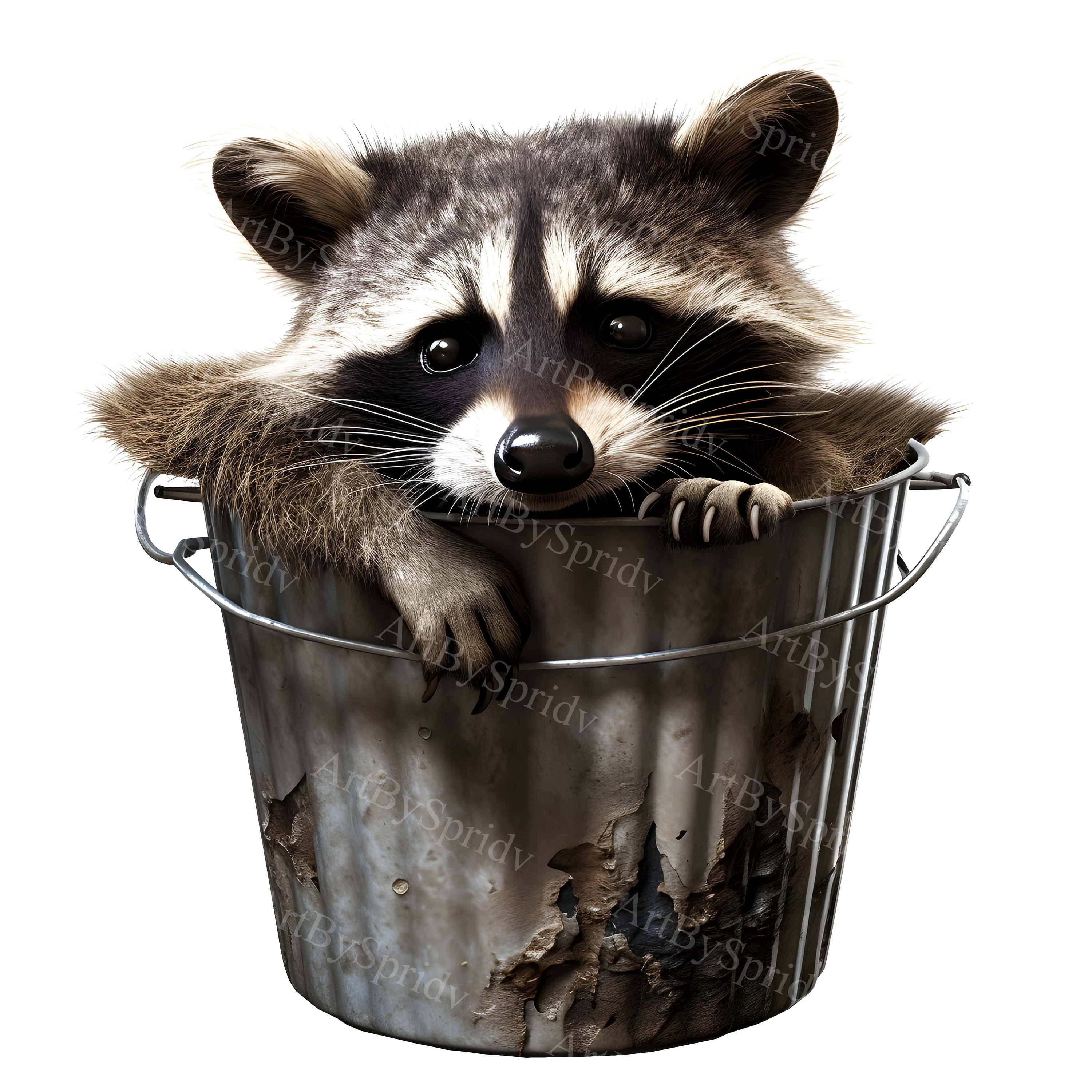 Raccoon Bucket Set