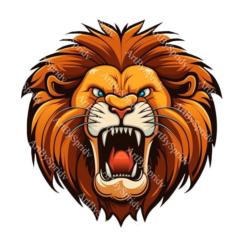 Roaring Lion #4 Drawing by CSA Images - Pixels