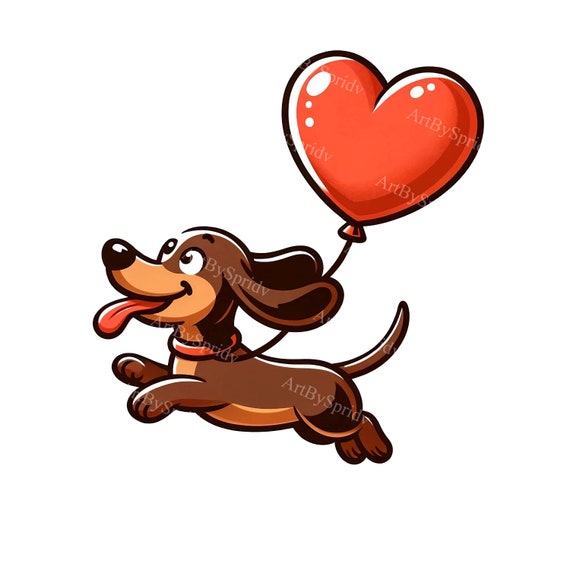 Funny Dachshund T-Shirt - Weenie Love Balloon Funny Dachshund T-Shirt - Weenie Love Balloon