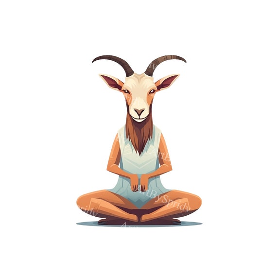 Goat Meditating Funny Yoga T-Shirt Goat Meditating Funny Yoga T-Shirt