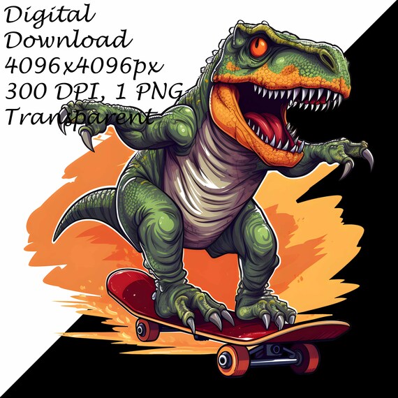 Skate T-Rex Skateboarding Dinosaur Shirt For Adults And Kids Skate T-Rex Skateboarding Dinosaur Shirt For Adults And Kids