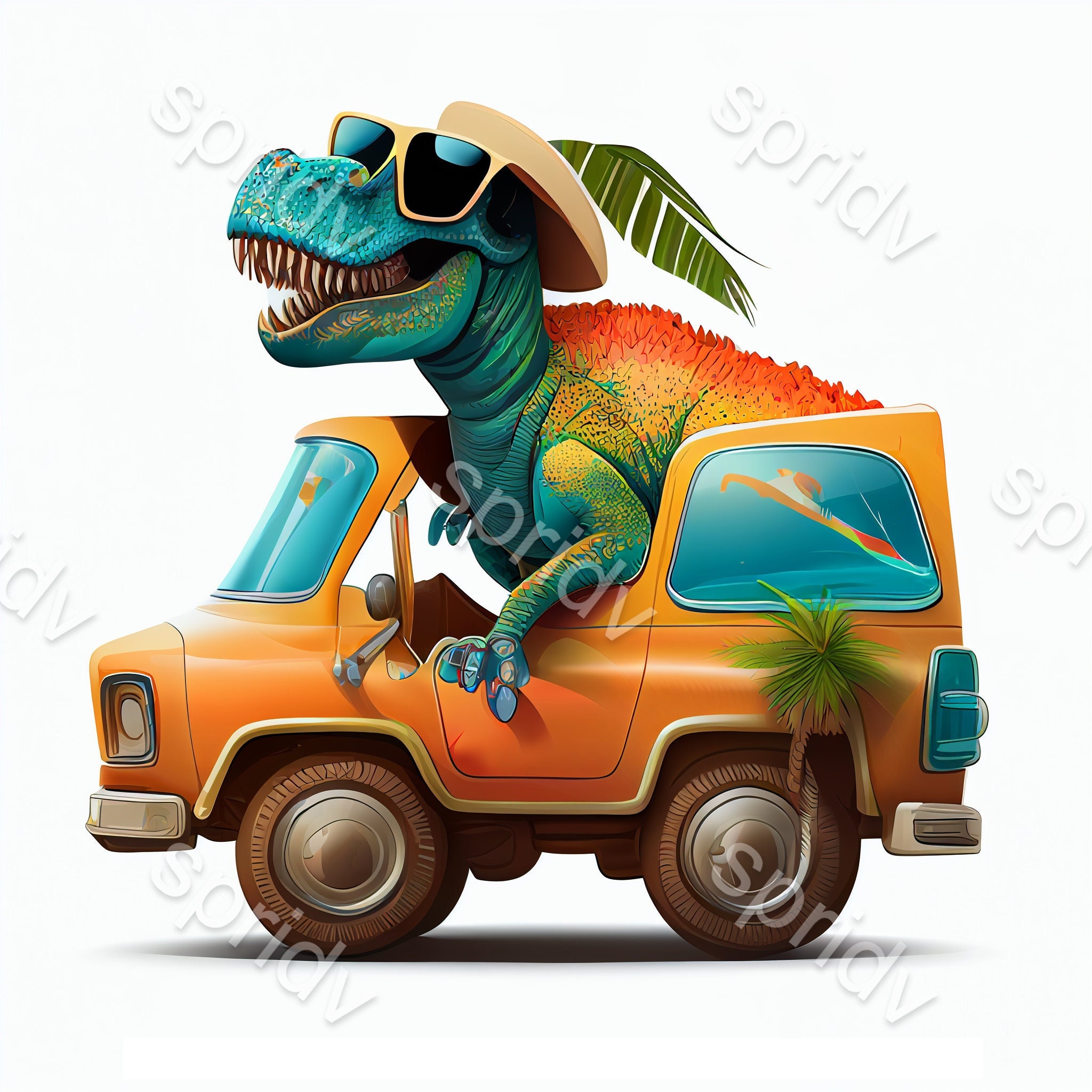 Monster Truck and T-rex Dinosaur Png Sublimation Design -  Israel