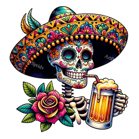 Day Of The Dead Hintergrund – Dia De Los Muertos, 208x150 Cm, Vinyl, Für Mexikanische Halloween-Party