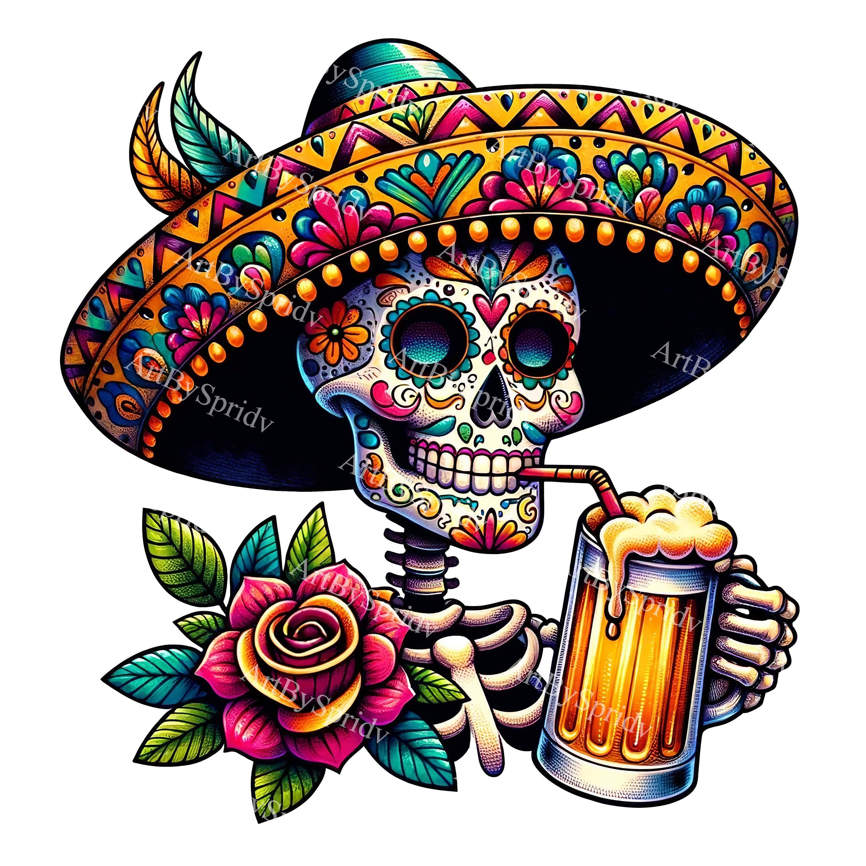 Day of the Dead Sombrero Day of the Dead Sombrero