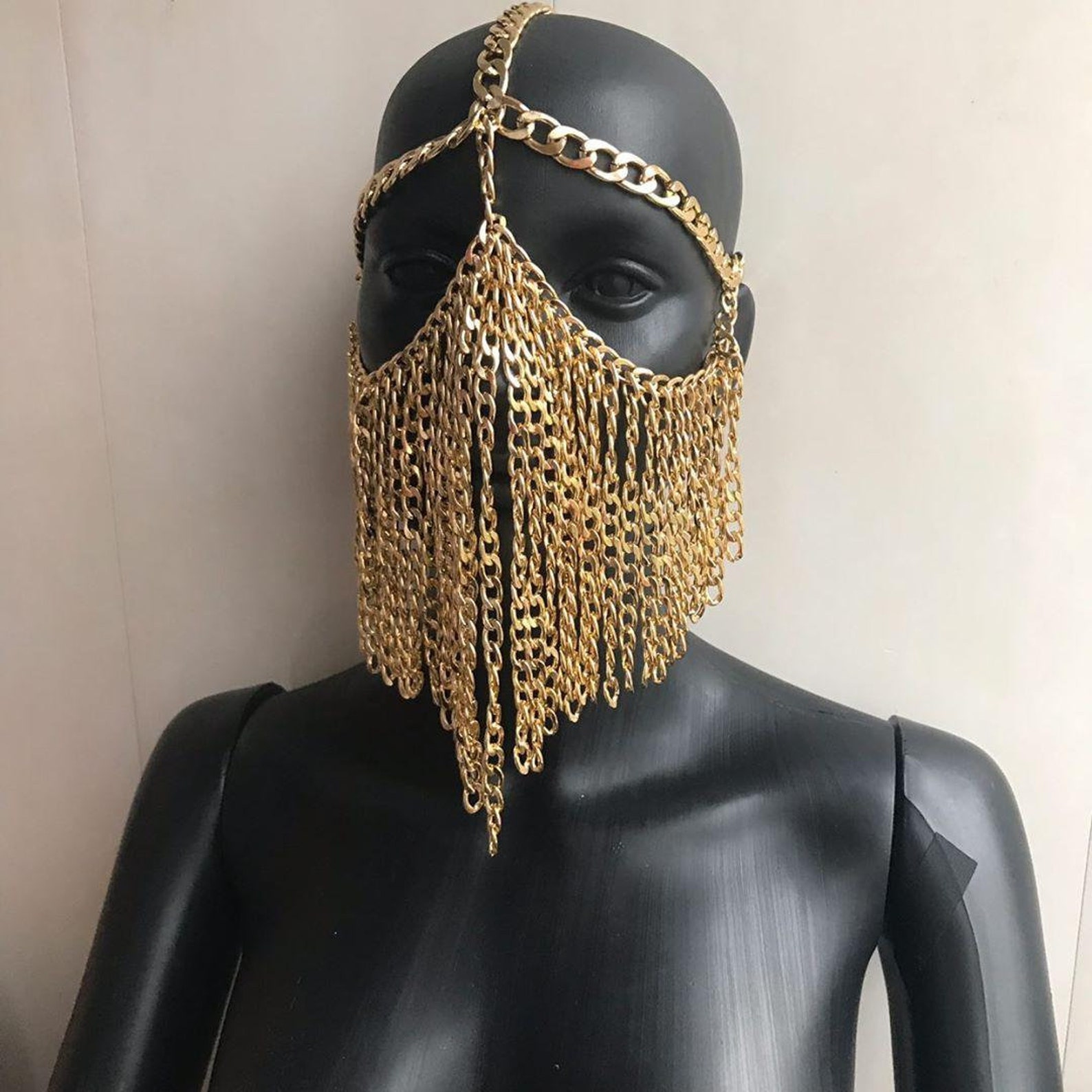 Masquerade Mask Chain for WomenFace Chain Jewelry for Women Etsy