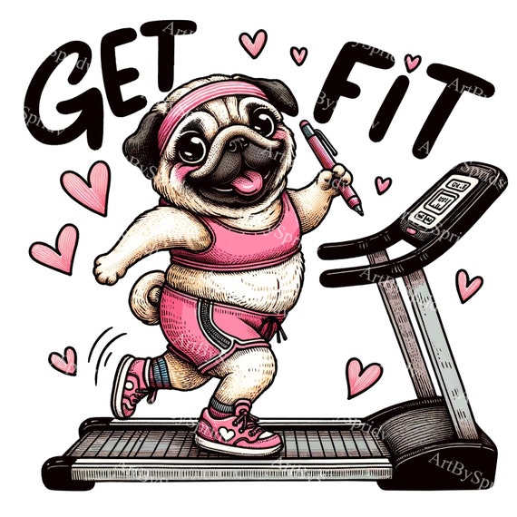 A Pug on a Treadmill: Hilarious Workout Moments Caught on Camera