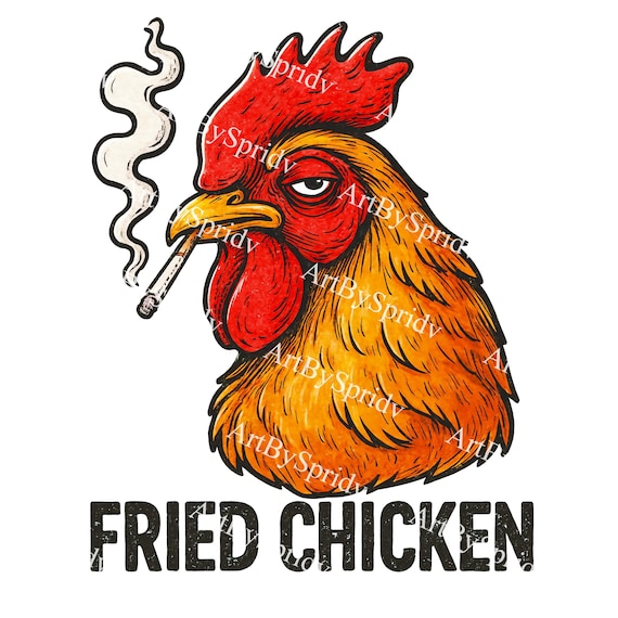 Fried Chicken Rooster PNG