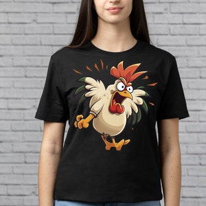 Transparent PNG Cartoon Style Rooster/Chicken Kids Print on Demand Clip Artwork,Digital Instant Download,Sublimation,Ready Printable Art image 5