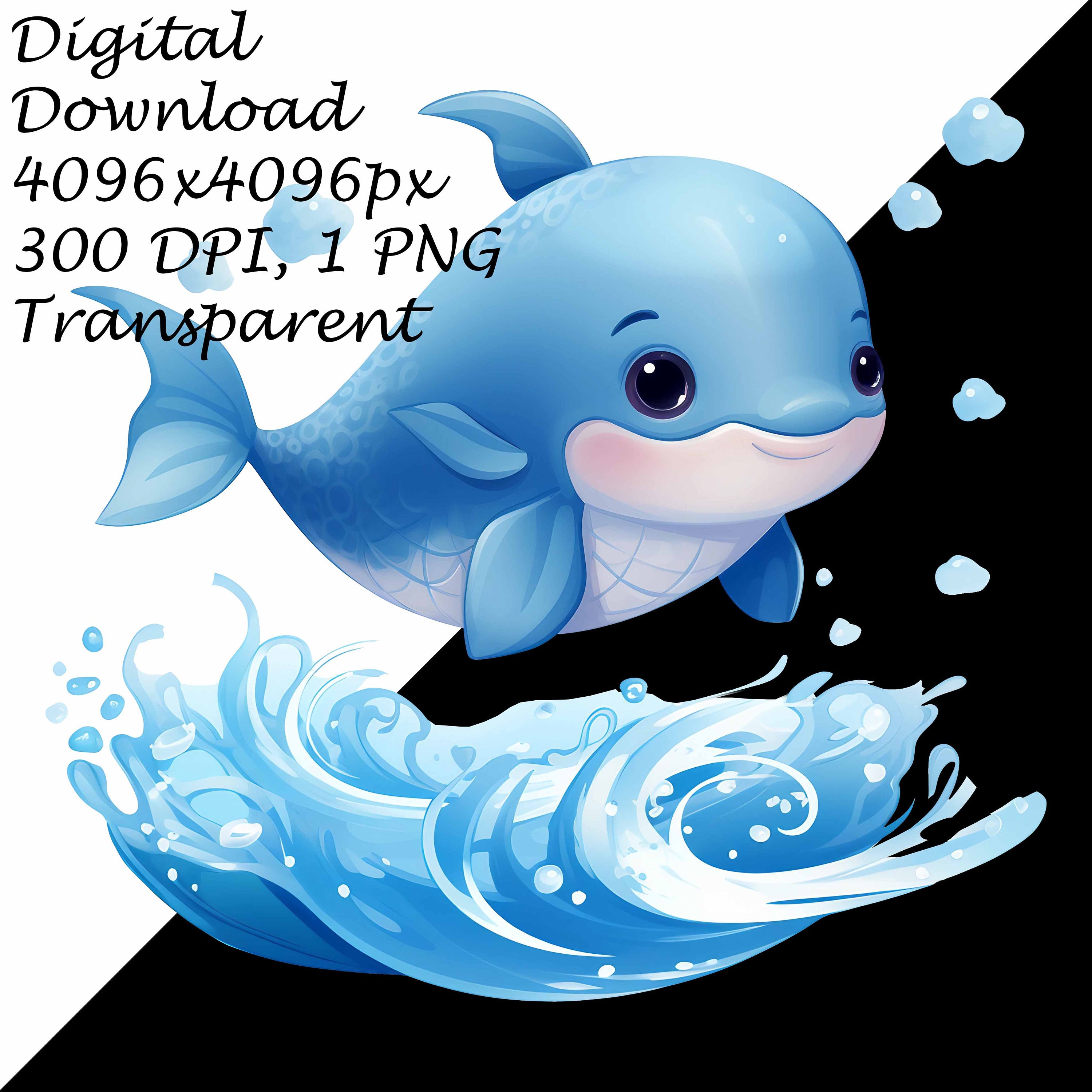 Adorable Cartoon Blue Whale Clipart Pack - Printable \u0026 Sublimation Designs,  Ocean Animal PNG Illustration, Kids Room Decor Digital Download - Etsy, image size:3000x3000