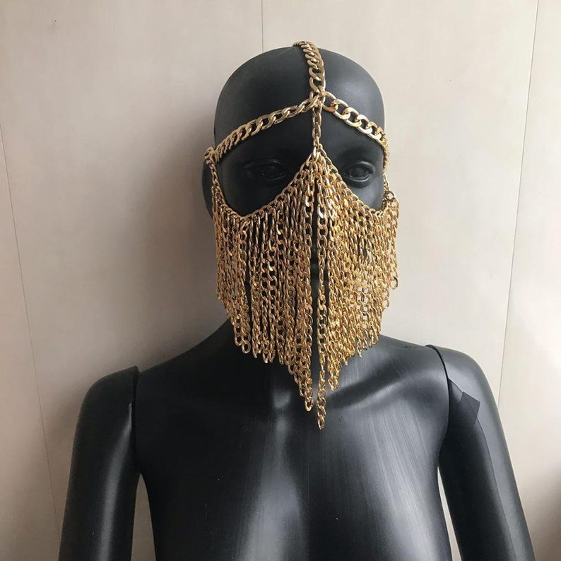 Masquerade Mask Chain for WomenFace Chain Jewelry for Women Etsy