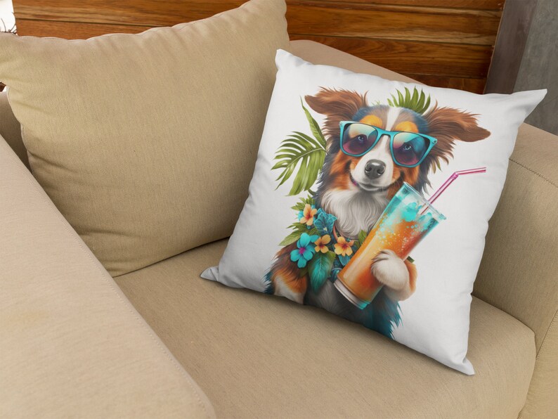Dog With Sunglasses & Hawaiian Shirt PNG Clipart,transparent Pet Print ...