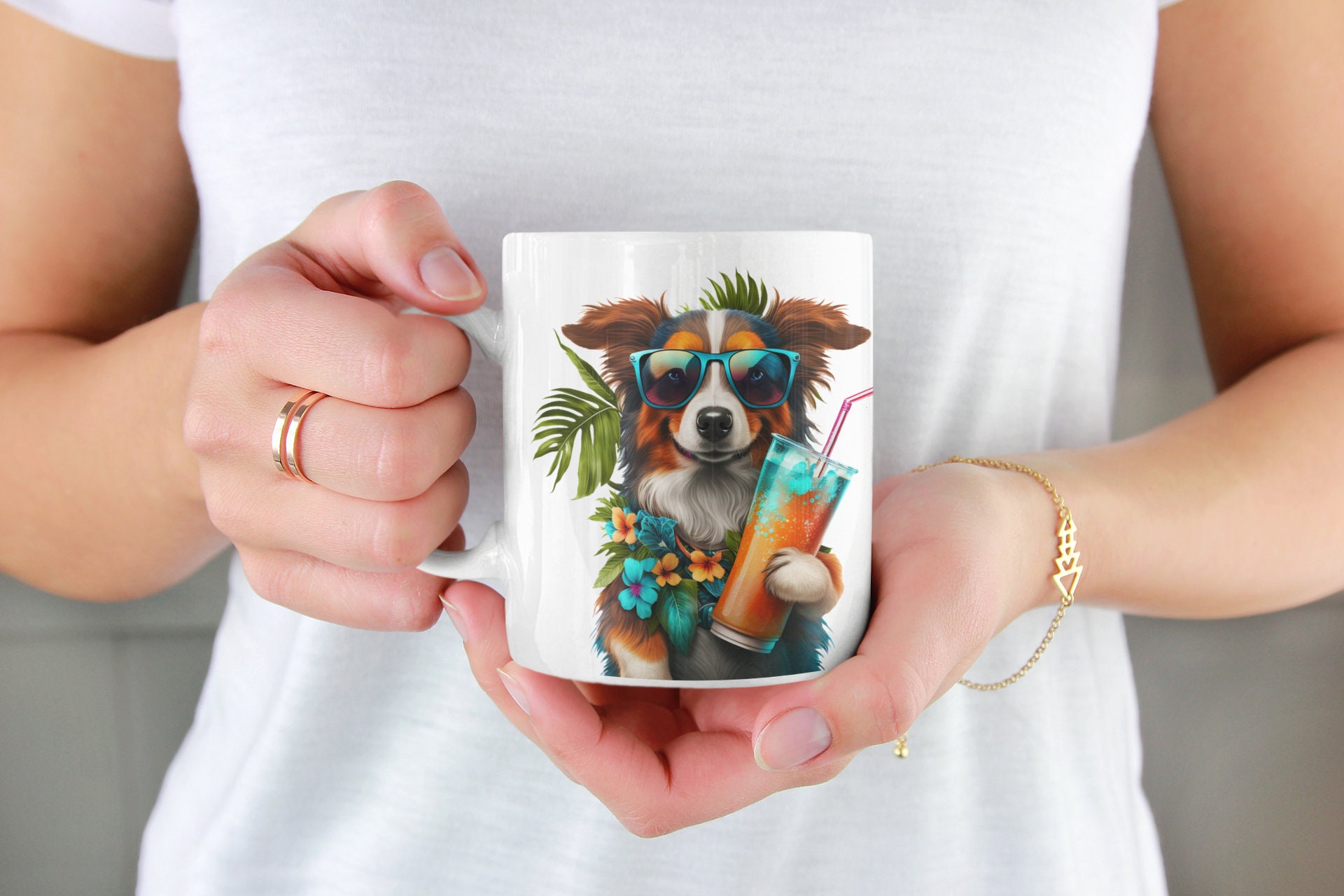 Dog With Sunglasses & Hawaiian Shirt PNG Clipart,transparent Pet Print ...