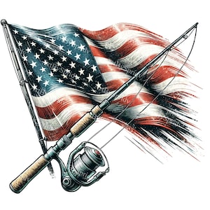 Fishing Pole Flag - Etsy