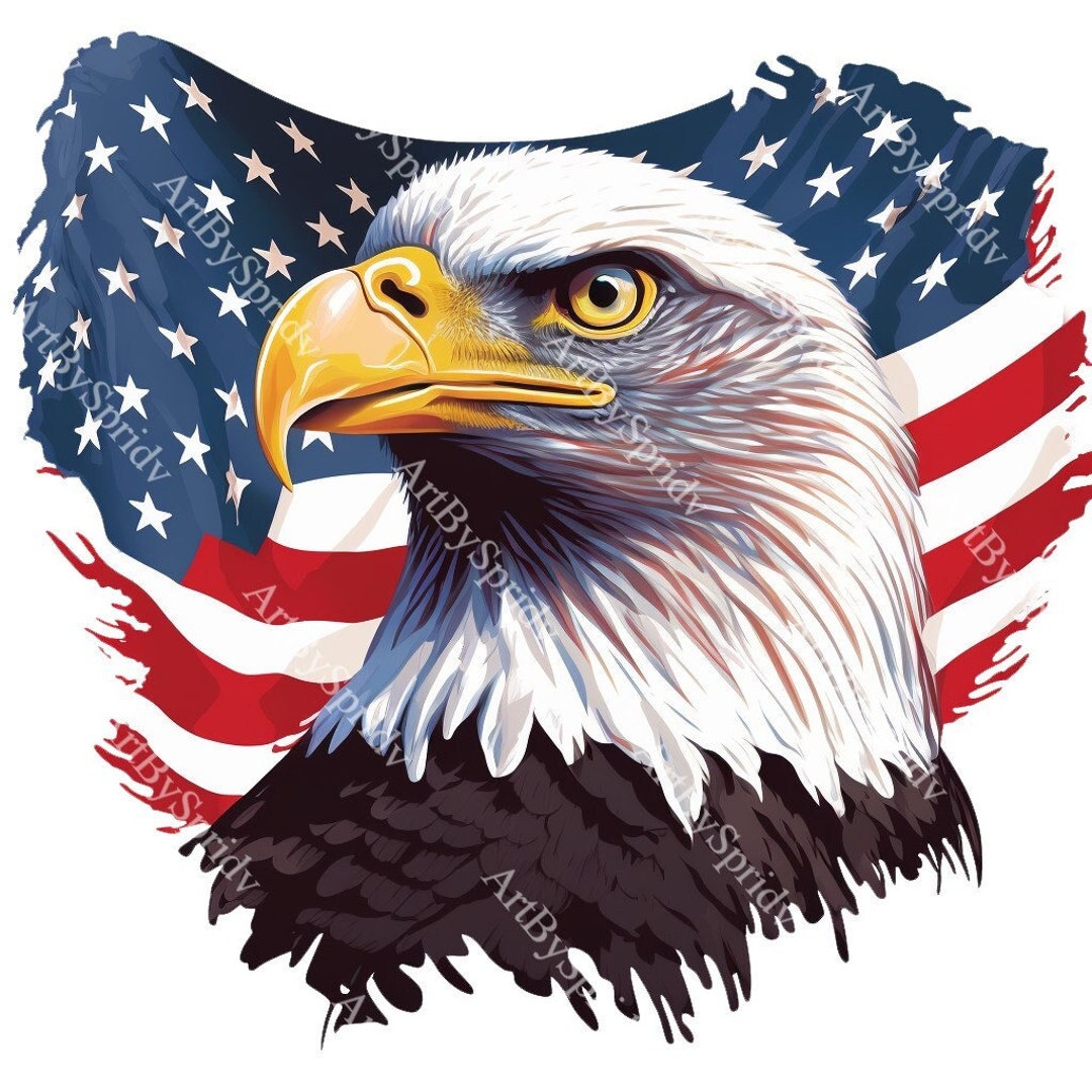 USA Patriotic Eagle Flag PNG Transparent Clipart Abstact Design Il 1080xN.4727727764 6d15