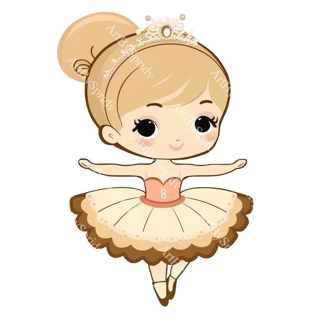Cartoon Ballerina Clipart PNG, Transparent Digital Download for Kids DIY  Crafts, Ballet Invitations, Nursery Decor,dtg T-shirt,mug,diy Craft - Etsy  Israel, image size:1080x1080