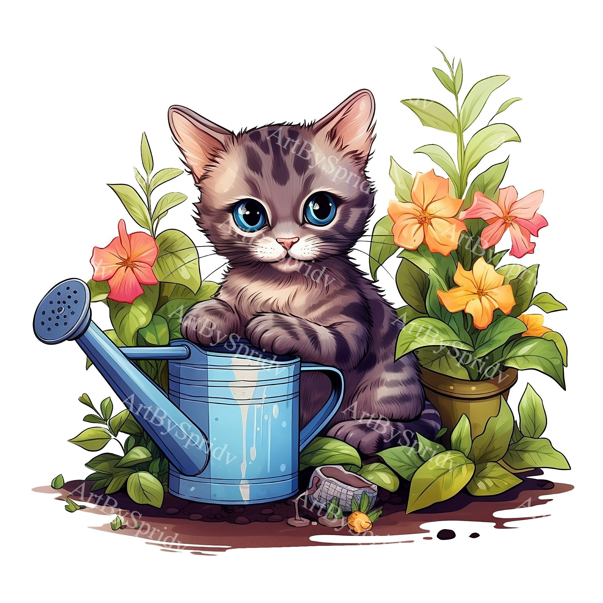 Cat Watering Can - Etsy