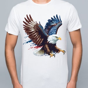 USA Patriotic Eagle Flag PNG Transparent Clipart Abstact Design ...