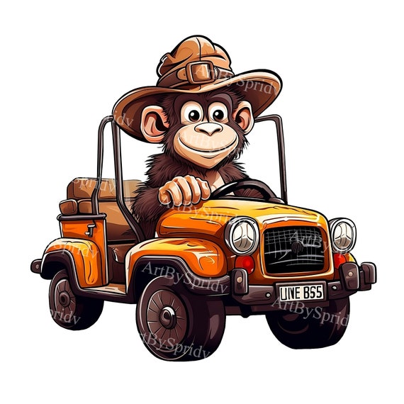 Cartoon, monkey, mammal, animals png