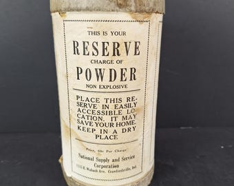 Vintage National Supply and Service Fire Extinguisher Dry Powder Replacement