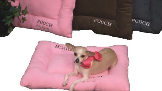 Dog Pillow Pet Bed Embroidered Pet Name Choose Your Etsy