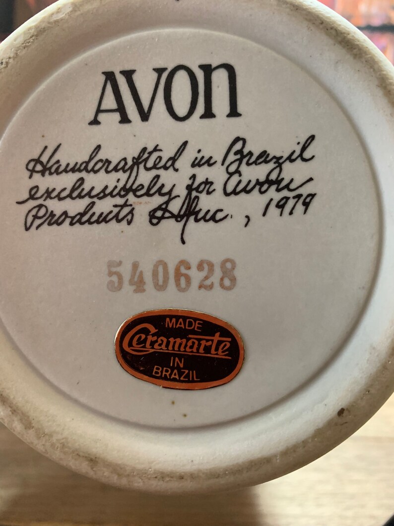 Vintage Avon Lidded Ceramic Beer-Stein Classic Cars 1979