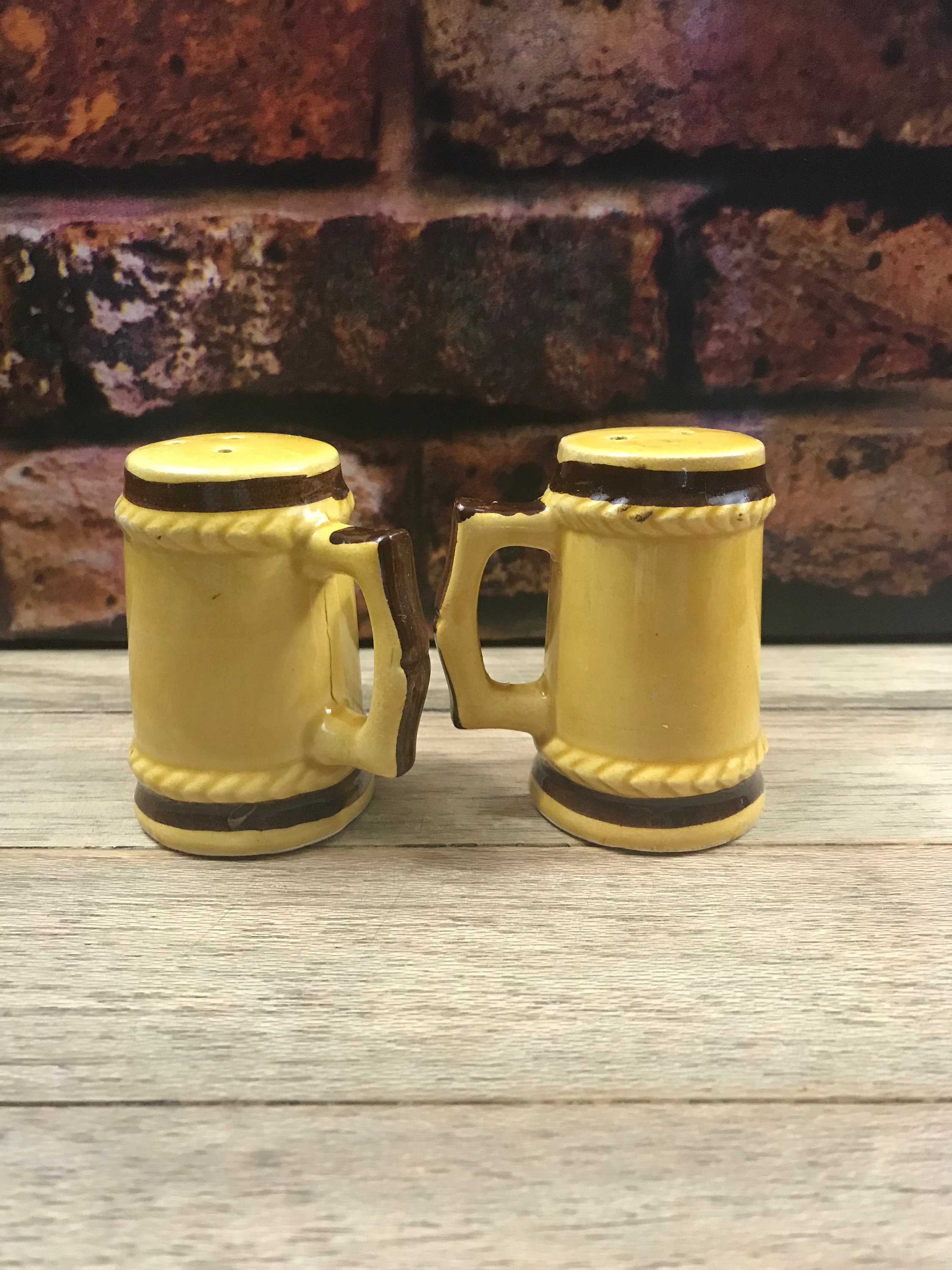 Vintage Ceramic Beer-stein Salt & Pepper Shakers-japan - Etsy