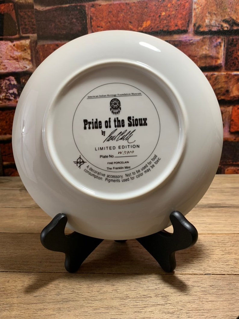 Pride of the Sioux Limited Edition Franklin Mint The Indian Heritage Foundation Museum