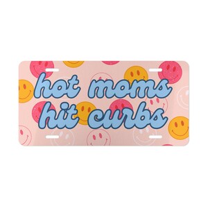 witziges Schminkteller, lustiges Nummernschild, heiße Mamas schlagen Bordsteine, Schminkteller für sie, lustiges Geschenk