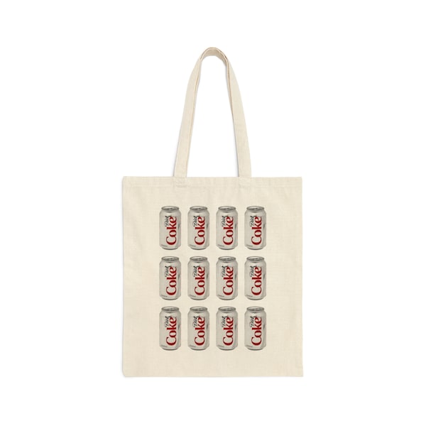 diet coke tote bag, diet coke canva tote, diet coke lover bag, diet coke girly