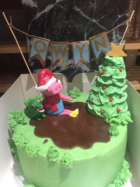 Peppa Pig George Pig Cake Topper Etsy