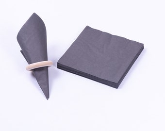 3-ply paper napkin 16 pcs, 33x33 cm / Black