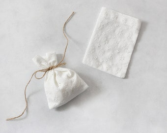 Off-white scallop pouch, plain / 100 pcs (10x15 cm)