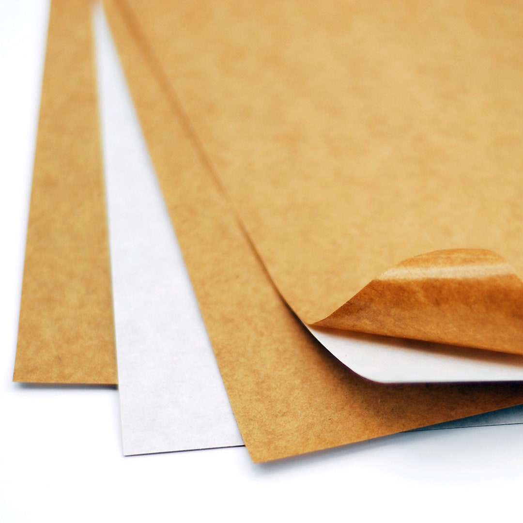 Kraft Sticker Material Kraft Sticker Paper, A4 21x29.7 Cm 20 Pcs - Etsy