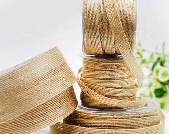 Jute ribbon, natural / 10 mm  10 metres