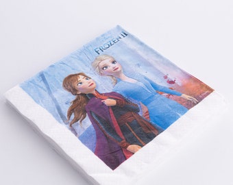 Frozen 2 themed napkin, 33x33 cm  4 pieces