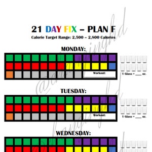 21df Tracker - Etsy
