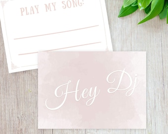 50 x Musikwunschkarten für Hochzeit / Geburtstag – ausgedruckt & zugeschnitten – Liedwunsch – Hochzeit Tischdeko – Dekoration – Papeterie