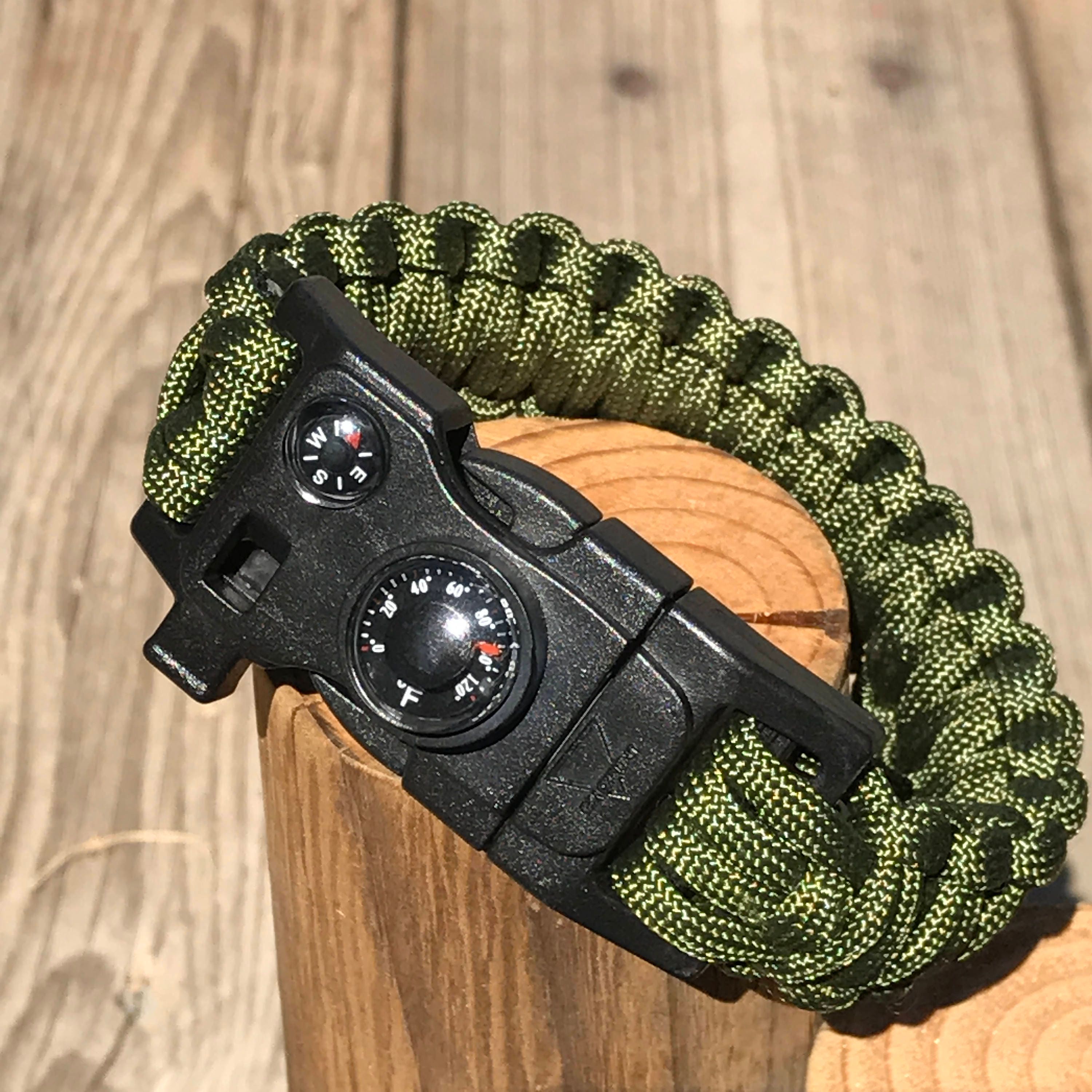 Black Paracord Rescue Paracord Survival Bracelet With 550 Rope And Tight  Braided Buckle For Tent Escape From Yiwujiahuajewelry, $0.72