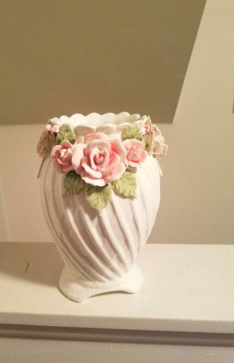 Vintage Seymour Mann Jolie Fleurs 1987 Roses And Leaves China Etsy