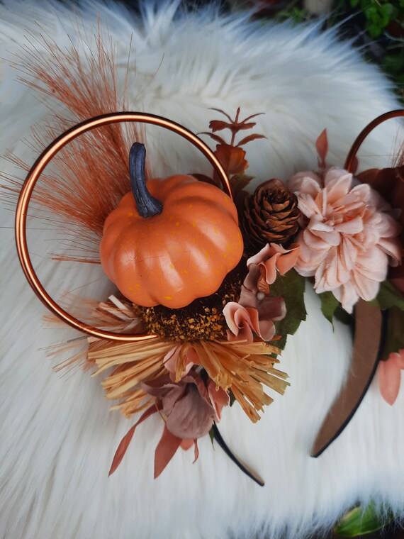 Halloween Pumpkin Fall Disney Ears Inspired Floral Disney  display picture 3
